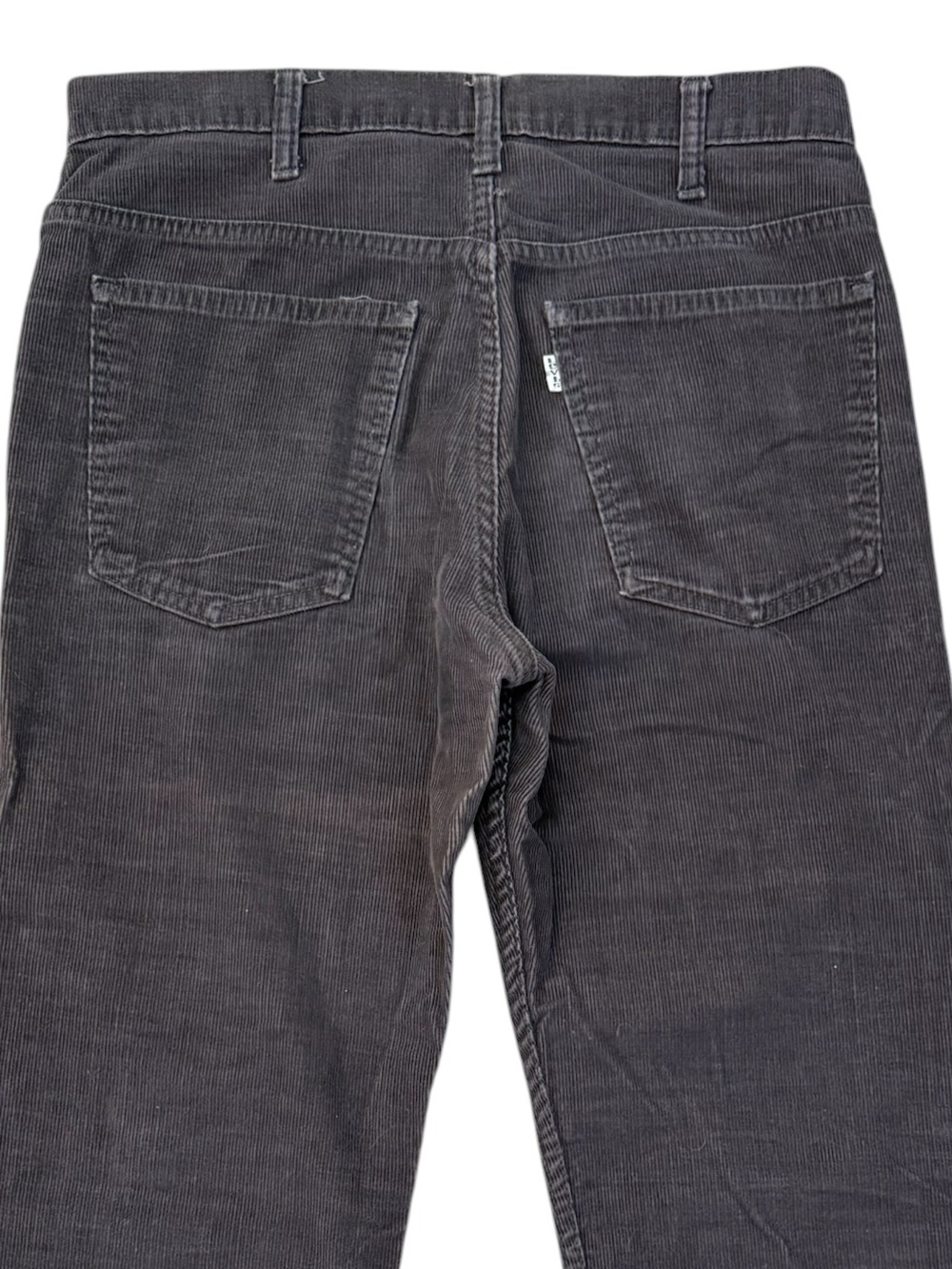 VTG 1981 Levi's 519 Corduroy Pants Gray White Tab Slim Straight 32x32 Fits 30x31 - Picture 6 of 15